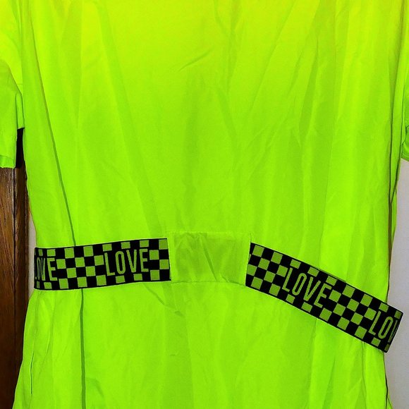 Fashion Nova With Love Belted Lime Dress sz XL NWT - Picture 11 of 16